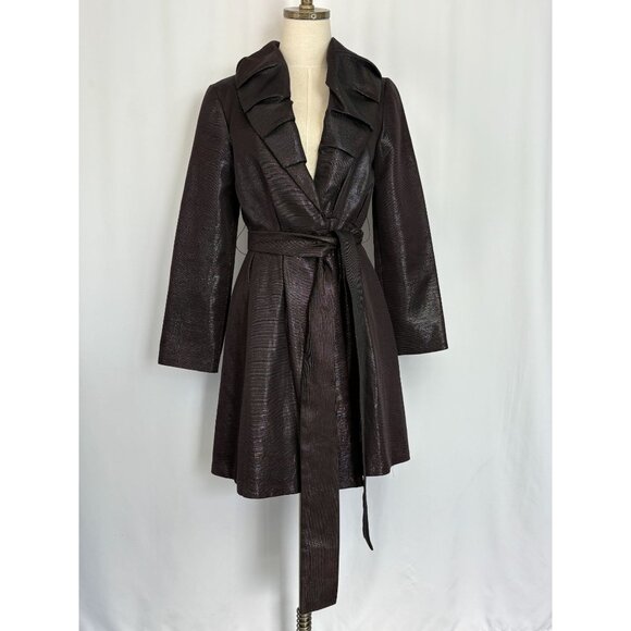 Jackets & Blazers - George Evening Belted Black Jacket, Women's Sz 10